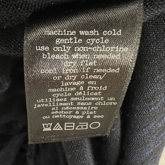 Rag & Bone Jeans Navy Twist Dress Long Sleeve Ruched Scoop Neck Bodycon Size XS - Picture 10 of 10